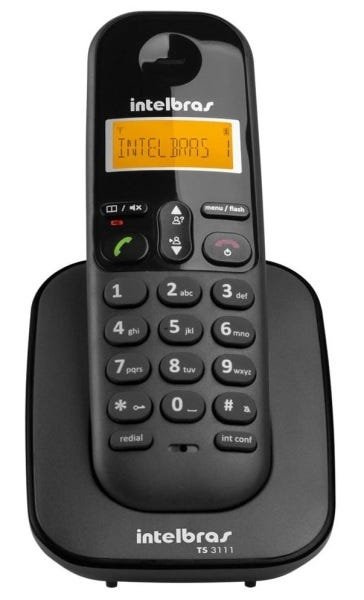Kit Telefone S Fio TS 3110 Branco + 5 Ramal Preto Intelbras - 3