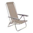 Ver imagem 1 de Cadeira de Praia Reclinável Tramontina Bali Baixa em Alumínio Camurça