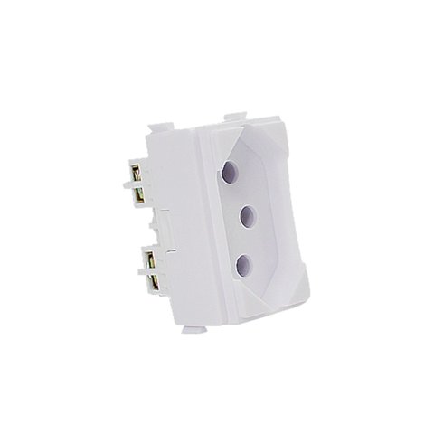 Kit 20 Tomada Elétrica Branca 10a Módulo Linha I9 - Ilumi