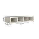 Ver imagem 2 de Aereo Nicho Garrafeiro Mdf 80 Cm Kali 16683 Bianco Toq Nicioli