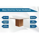 Ver imagem 4 de Sala de Jantar Completa Tampo Madeirado C- Vidro 130x130cm e 8 Cadeiras Nature-ow-joli