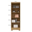 Ver imagem 3 de Armário Multiuso 2 Portas Cairo Carvalho Grafite