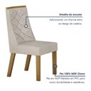 Ver imagem 4 de Conjunto 2 Cadeiras Aurora Valdemoveis Cinamomo/veludo Palha