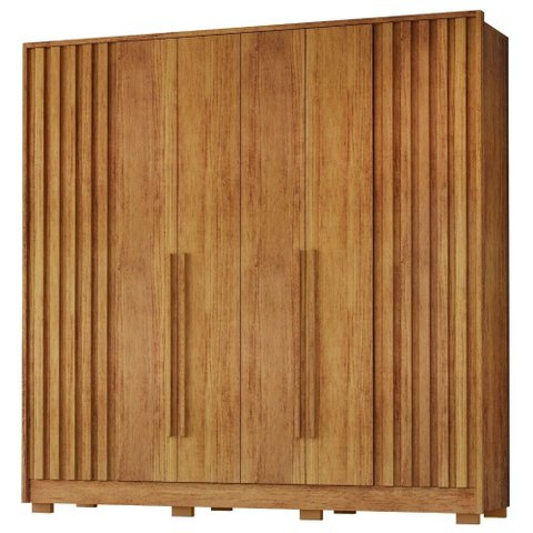 Guarda Roupa Casal 6 Portas 6 Gavetas 224 cm Navegantes Cedro Rudk