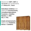 Ver imagem 5 de Guarda Roupa Casal 6 Portas 6 Gavetas 224 cm Navegantes Cedro Rudk