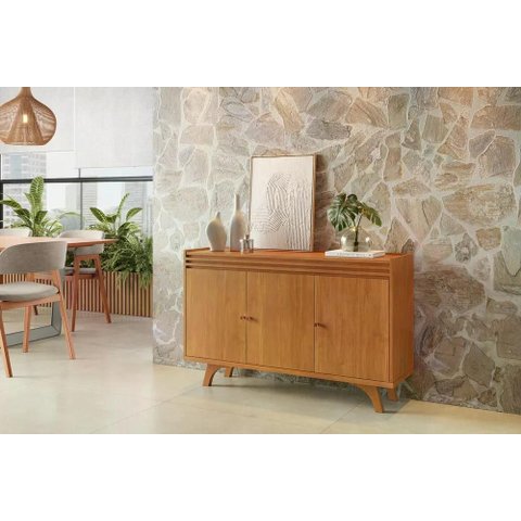 Buffet Sevilha 3 Portas Cor:Naturalle