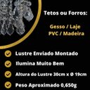 Ver imagem 4 de Lustre para Banheiro Decorar Sacada Design Moderno Luminária Sala de Estar 19x30cm
