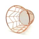 Ver imagem 3 de Porta Caneta, Porta Lápis Porta Treco Metal Rose Gold Zig Zag Kit C/ 4 Unidades