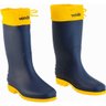 Bota Pvc 35/36 Azul/amarela Cano Médio Polaina sem Forro Vonder - 3