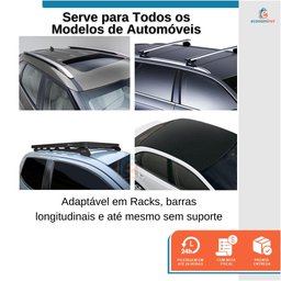 Bagageiro de Teto Maleiro Impermeável Rack Dobrável para Carro Porta Bagagens 415L - StaremCasa - 5