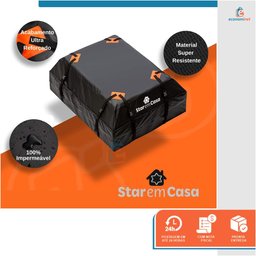Bagageiro de Teto Maleiro Impermeável Rack Dobrável para Carro Porta Bagagens 415L - StaremCasa - 3