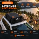 Ver imagem 2 de Bagageiro de Teto Maleiro Impermeável Rack Dobrável para Carro Porta Bagagens 415L - Staremcasa
