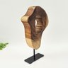 Escultura de Madeira Tronco Natural 31x17x5cm Rústica Chic - 4