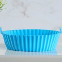 Ver imagem 4 de Forma de Silicone Air Fryer 20cm Azul