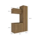 Ver imagem 4 de Conjunto para Banheiro Kappesberg Celeste 3 Peças Nogueira 130cm