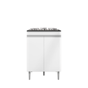 Ver imagem 3 de Balcão para Cooktop 79cm 2 Portas sem Tampo Andréia MDP Branco Gabinete Cozinha