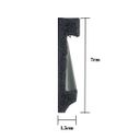 Ver imagem 2 de Rodape Poliestireno 7cm Liso Preto Passa Fio - 2,4 Metros