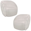 Ver imagem 1 de Kit 2 Poltronas Decorativa para Sala 90cm Tressê Zion M22 Linho Cru - Mpozenato
