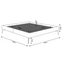 Ver imagem 5 de Cama Casal com Cabeceira 145cm Pés Metálicos Elisa S05 Linho Cinza - Mpozenato