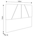 Ver imagem 6 de Cama Casal com Cabeceira 145cm Pés Metálicos Elisa S05 Linho Cinza - Mpozenato