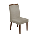 Ver imagem 2 de Kit 6 Cadeiras de Jantar Madeira Maciça em Linho Heloísa Cor da Estrutura:mel;cor do Assento:bege Li