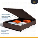 Ver imagem 7 de Cama Box Baú com Colchão de Molas Ensacadas Pillow Top Supreme Lux Casal 138cm