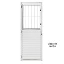 Ver imagem 2 de Porta de Alumínio Branco de Entrada Social Cmc Modular - Lado Direito - 2.10 (a) X 0.90 (l)