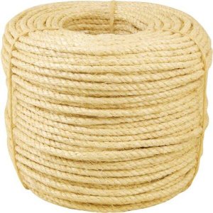 Corda Sisal Natural 6mm 100 Metros