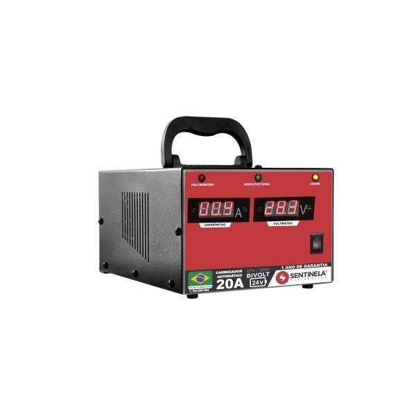 Carregador De Bateria Automático 20a - 24v - Bivolt | MadeiraMadeira