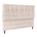 Ver imagem 2 de Cabeceira Casal King Jbe Opala 195cm Bege Cama Box 193cm
