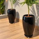 Ver imagem 2 de Vaso Vietnamita Fibra de Vidro Tóquio g 74cm Grande Plantas Preto