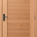 Ver imagem 4 de Kit Porta Pronta Maciça de Eucalipto 214x87cm Abertura Direita Veneziana Marrom