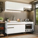 Ver imagem 1 de Cozinha Modulada Compacta Florença 6 Portas 1 Gaveta MDP 190cm Multimóveis
