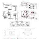 Ver mais imagens de Cozinha Modulada Compacta Florença 6 Portas 1 Gaveta MDP 190cm Multimóveis