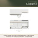 Ver imagem 3 de Cozinha Modulada Compacta Florença 6 Portas 1 Gaveta MDP 190cm Multimóveis