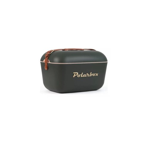 Bolsa Térmica Cooler Retrô com Alça em Couro 20 Litros - Polarbox - Floresta Dourado