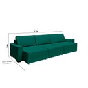 Ver imagem 4 de Sofá Dallas 3.70m Retrátil - Verde