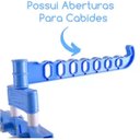 Ver imagem 5 de Varal de Chão 3 Andares Retrátil Dobrável com 10 Cabides Sortidas
