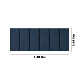 Cabeceira Painel Estofada para Cama Casal 1,40 - 3