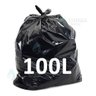 Saco De Lixo 100 Litros Reforçado 100 Unidades 0,12:Preto - 1