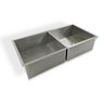 Pia Cuba Dupla De Inox Quadrada 40x40 Cozinha Multiuso AJL CUBA DUPLA QUADRADA INOX - 4