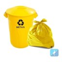 Ver imagem 2 de Saco De Lixo Reforçado Amarelo 100 L Super Reforçado Micra 6:Amarelo