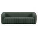 Ver imagem 2 de Sofá Decorativo Sala de Estar 332cm Adam 4 Lugares Veludo Cinza G45 - Gran Belo Sofá Adam