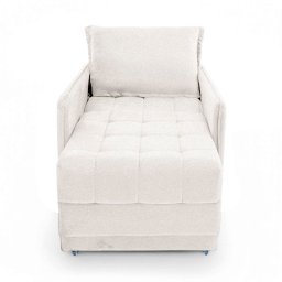 Poltrona Cama Reclinável Retrátil Viena Boucle Bege - Loja Sheep - 5