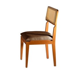 Sala de Jantar Tampo Orgânico com 5 Cadeiras Maciça Marrom Encosto Palinha 2,20x1,20m - Premium - Sa - 4 Sala de Jantar Tampo Orgânico com 5 Cadeiras Maciça Marrom Encosto Palinha 2,20x1,20m - Premium - Sa - 4