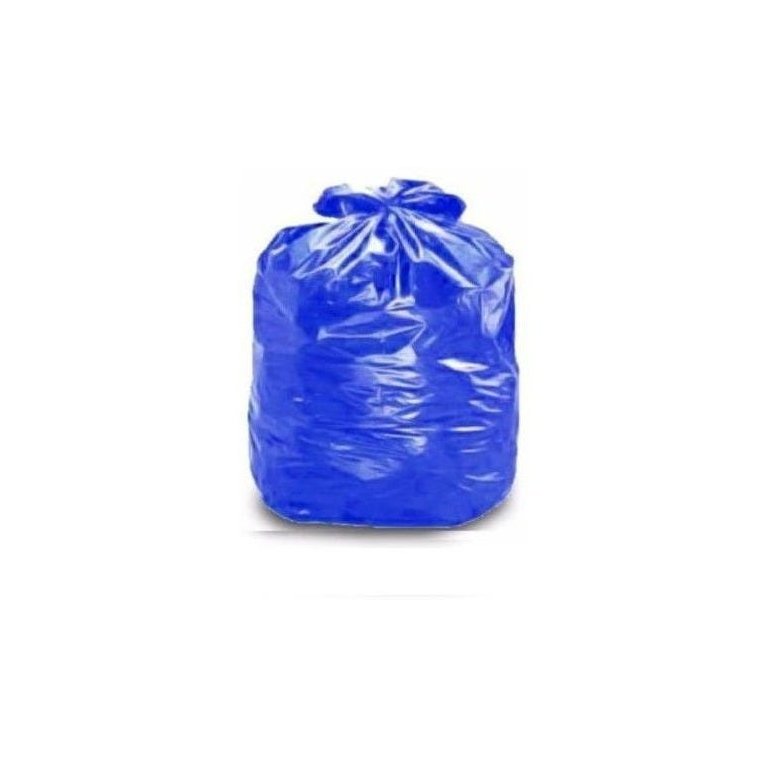 Saco Azul Para Lixo 100 Litros (100 Unds) Coleta Seletiva