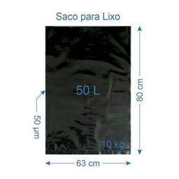400 Sacos Para Lixo Reforçado 50 Litros - 1