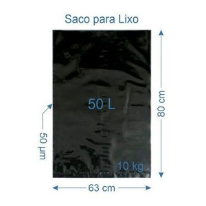 400 Sacos Para Lixo Reforçado 50 Litros