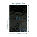 Ver imagem 1 de 500 Sacos Para Lixo Reforçado 50 Litros