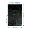 Ver imagem 1 de 500 Sacos Para Lixo Reforçado 50 Litros